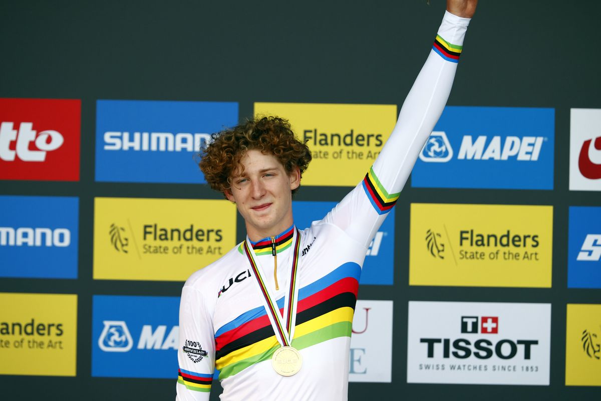 2021 UCI Road World Championships Flanders Men Junior Time Trial - Knokke Heist - Bruges 23,3 km - 21/09/2021 - Gustav Wang (DEN) - photo Luca Bettini/BettiniPhoto&Acirc;&copy;2021