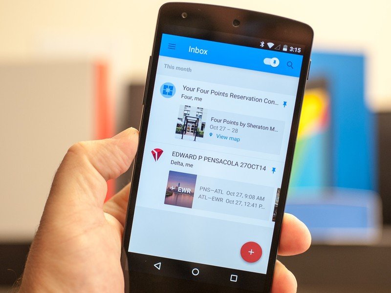 Google Inbox pinned items