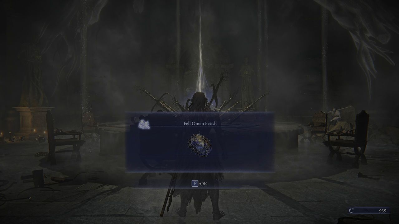 Fell Omen Fetish received in Elden Ring Nightreign