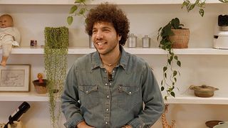Benny Blanco smiles on the Friends Keep Secrets podcast.