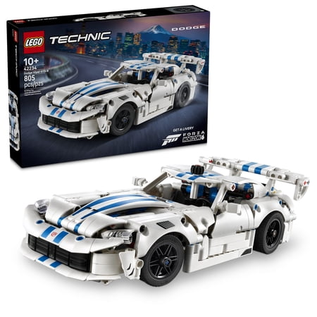 Lego Technic Dodge Viper Gts-R Sports Car Toy - Building Toy for Boys & Girls, Ages 10+ - Kids Bedroom Decor - Model Car With Realistic Details - Gift for Birthdays - 42234