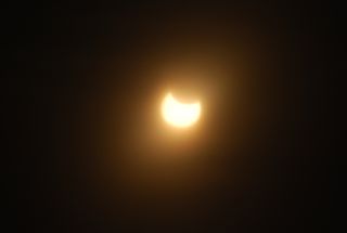 The partial solar eclipse from Cape Town, South Africa, as taken by Zarina Ebrahim.