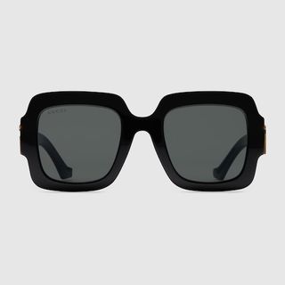 Square frame double G sunglasses