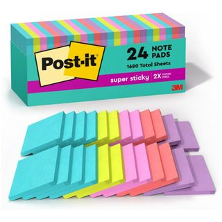 Pack of multicolored post-it notes