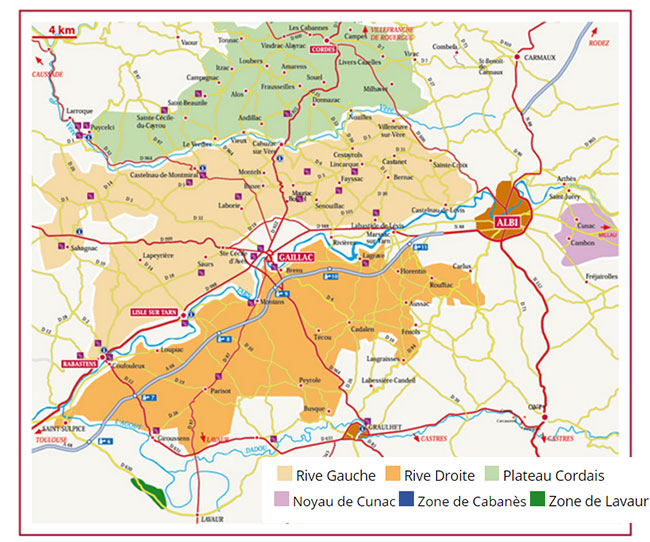 gaillac wine map