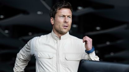 Glen Powell as Ben Richards in The Running Man