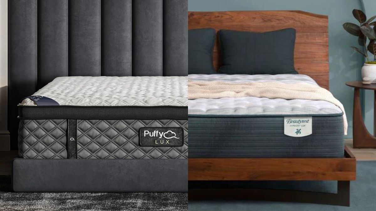 Puffy Lux Hybrid vs Beautyrest Harmony Lux Which is the best luxury hybrid mattress for you Tom s Guide