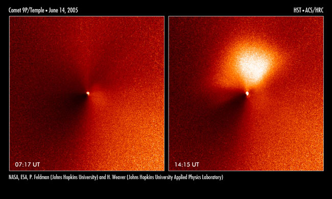 Advance Fireworks Shoot from Comet NASA Will Hit