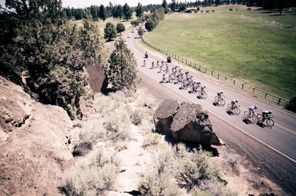 What's left of the women's peloton continues on.