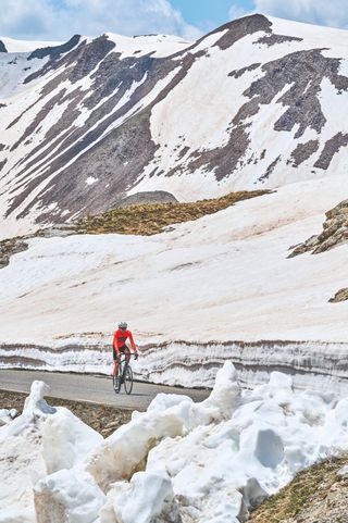 Walls of snow and ice are testament to the forbidding altitude