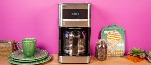 Braun 12 Cup Programmable Brew Sense Drip Coffee Maker, Black, Tested