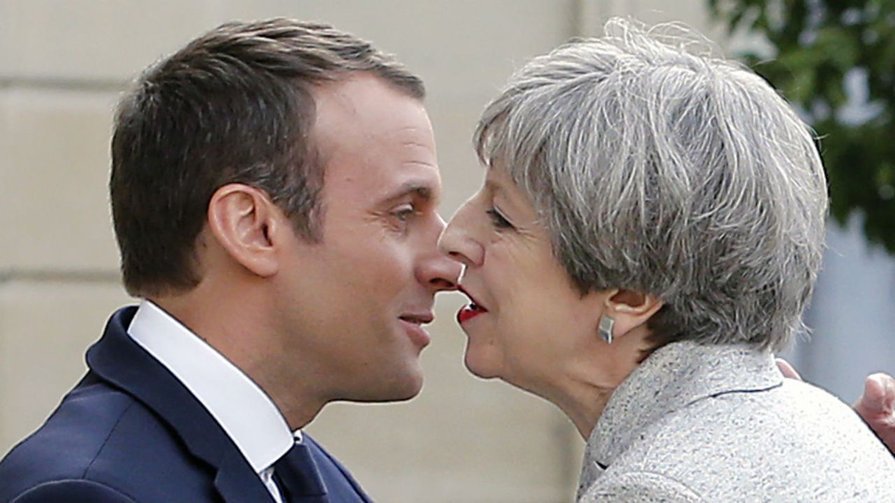 Emmanuel Macron and Theresa May share little personal chemistry