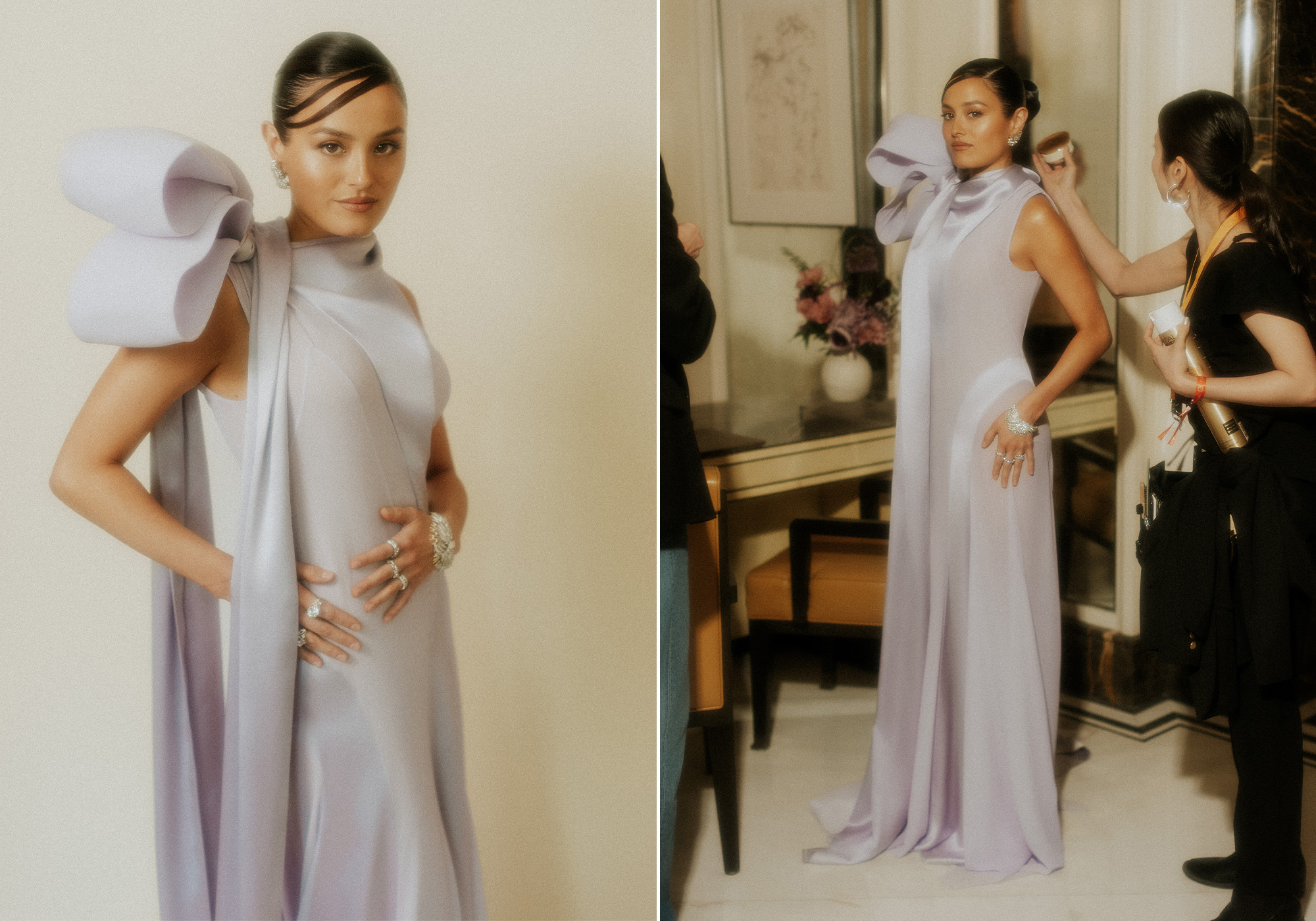 Chase Sui Wonders getting ready for the Met Gala