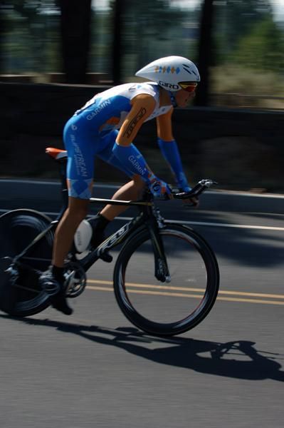 Yannick Eckmann en route to winning the Junior 15-16 time trial.