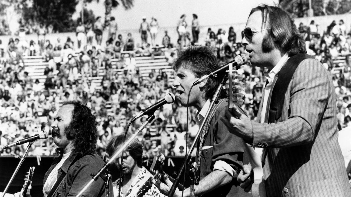 CIRCA 1970: Photo of Crosby Stills &amp; Nash