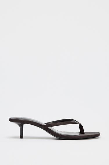 Satin Kitten Heel Sandals