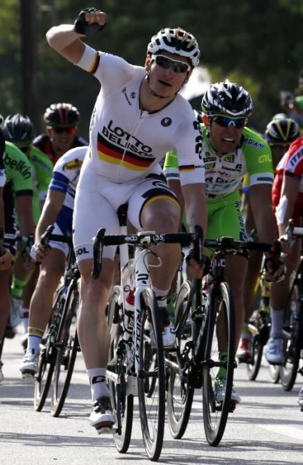 Andre Greipel (Lotto Belisol) wins in Oman