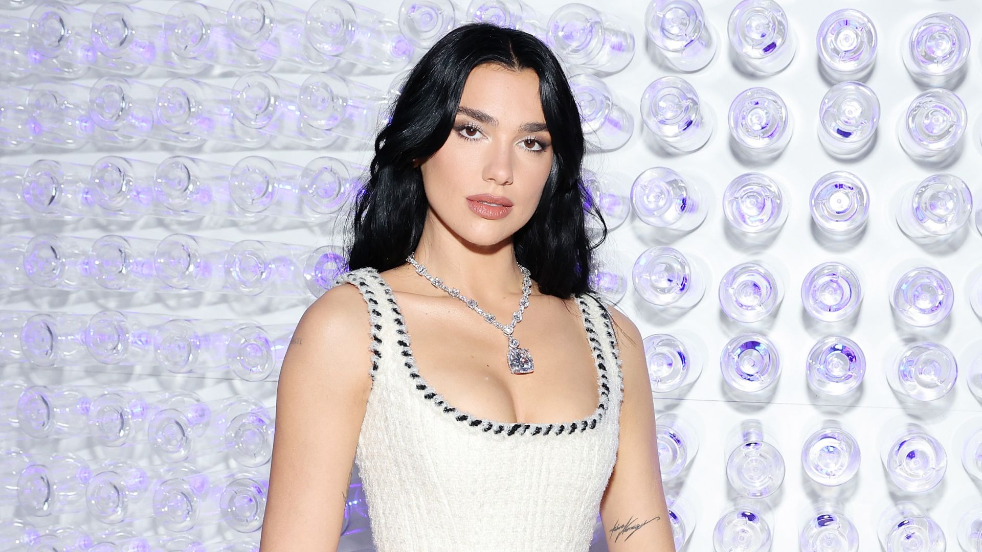 Dua Lipa's Custom Chanel Wedding Gown Was Adorned With 480,000 Jewels and Beads
