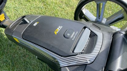 The electric golf cart battery health on a PowaKaddy CT8 GPS cart