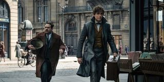 Eddie Redmayne and Dan Fogler in Fantastic Beasts: The Crimes of Grindelwald