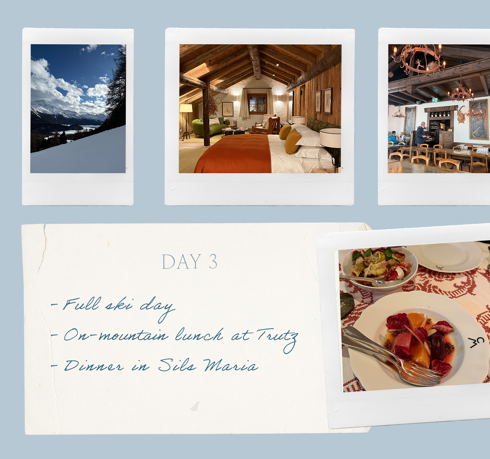 Who What Wear Editor in Residence Monica Mendal's travel diary to six perfect days in St. Moritz, Switzerland.
