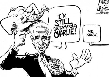 The many masks of Charlie Crist