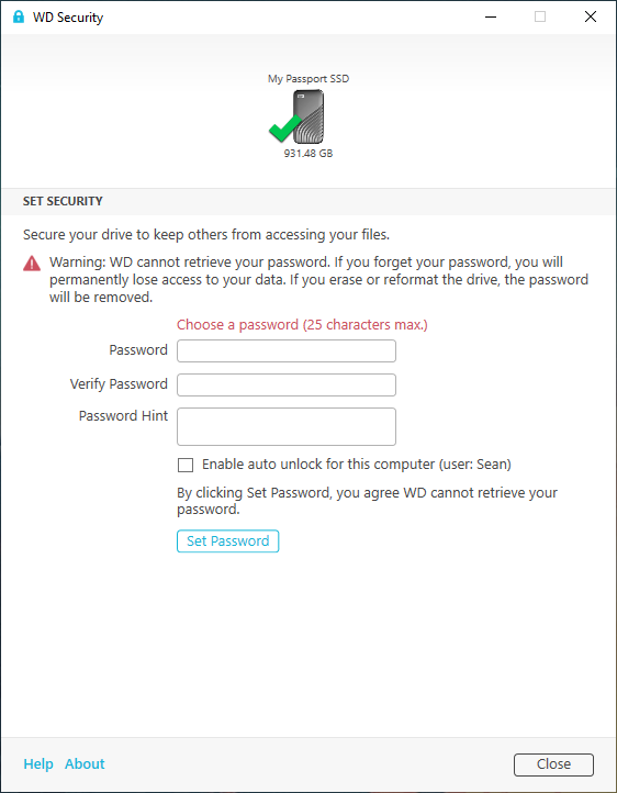 WD My Passport SSD