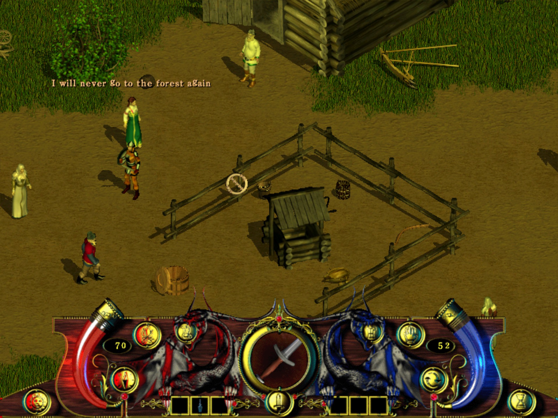 Wandering around a village.