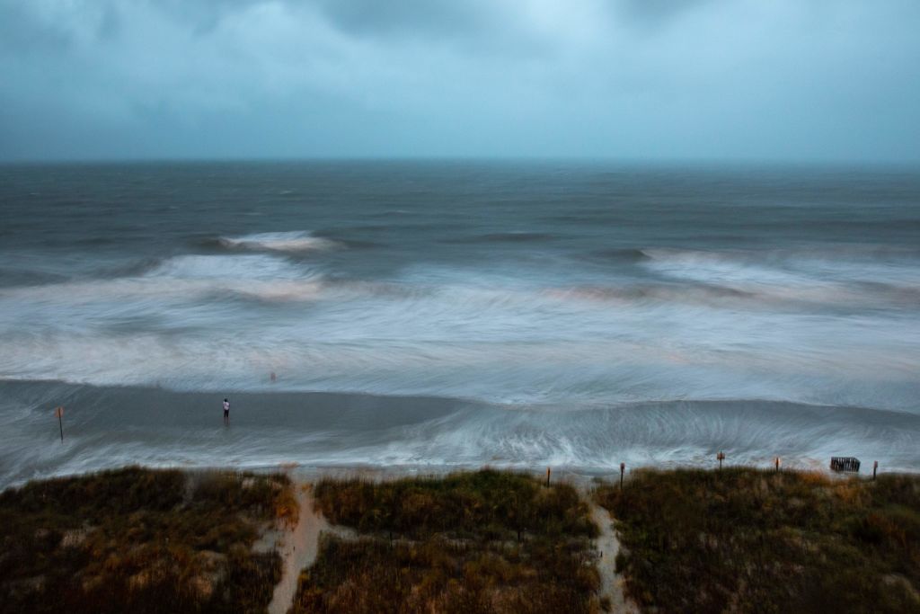 The view from Myrtle Beach on Monday.