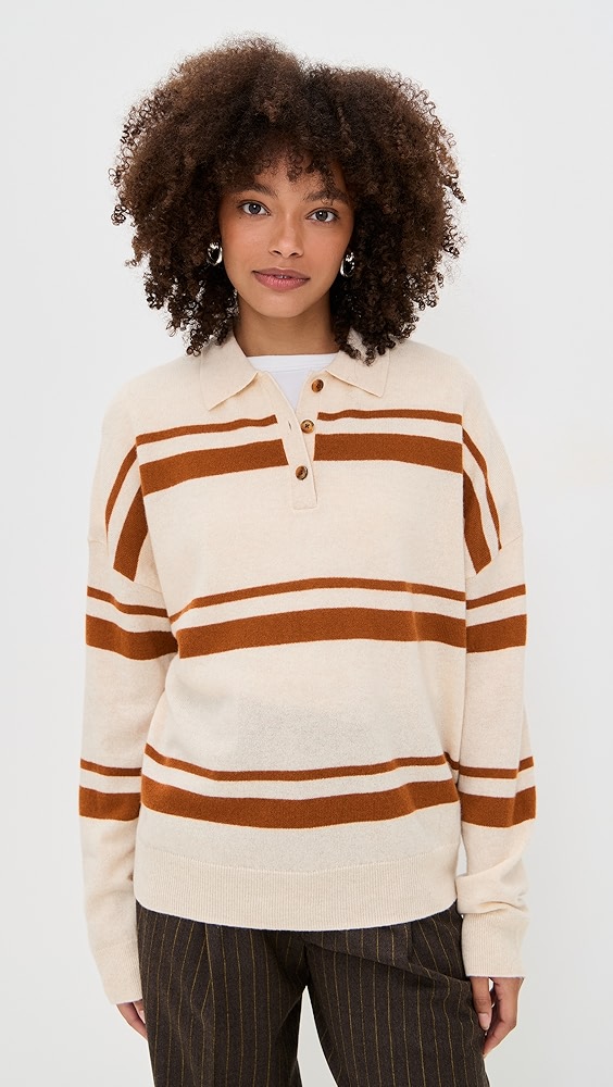 Renggli Cashmere Striped Polo