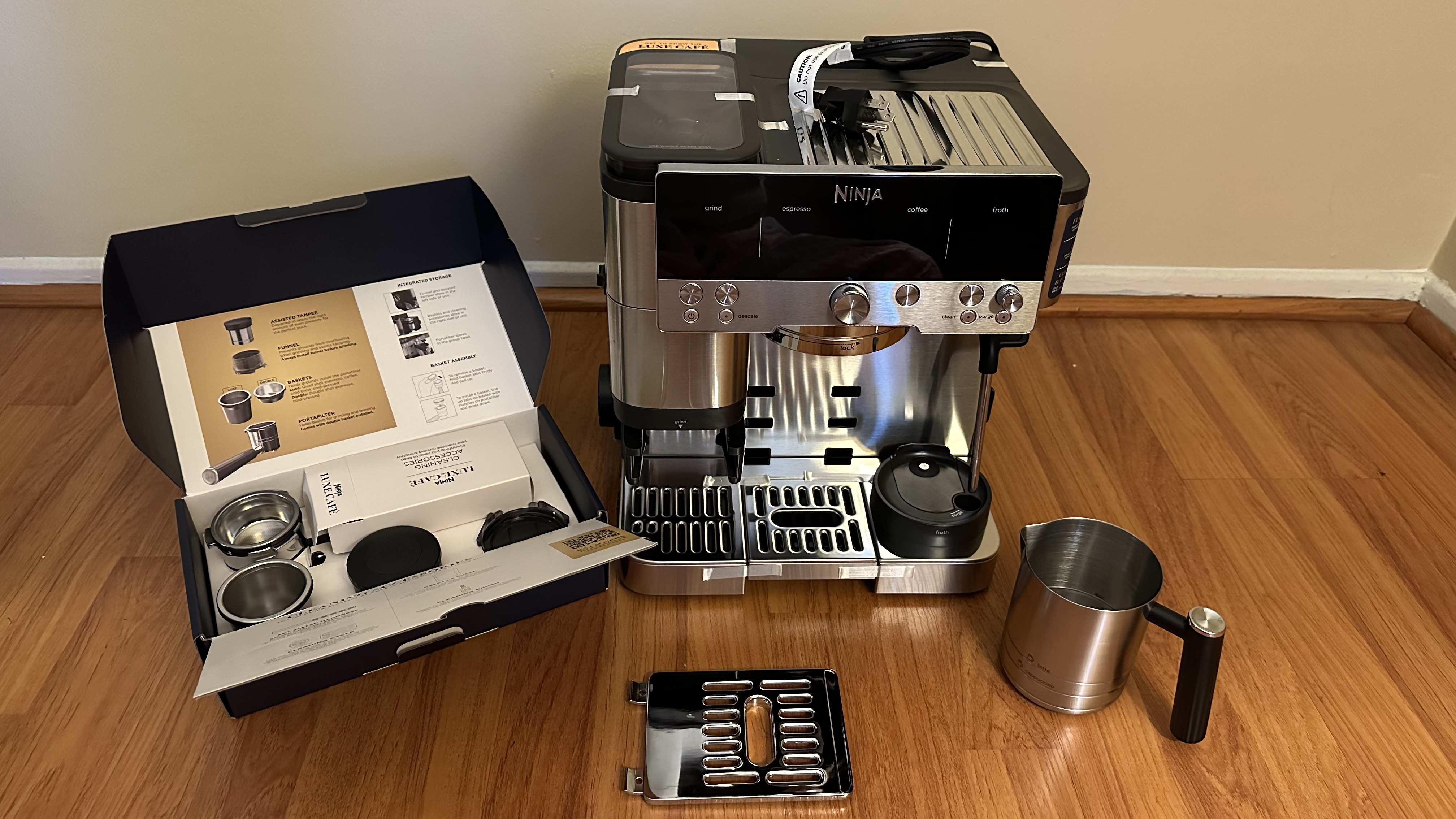 Ninja Luxe Café coffee maker straight out of the box