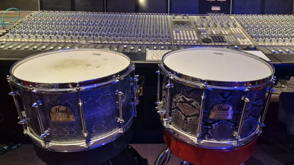 Here are five drum kits, snare drums and cymbals owned or used by ...