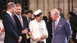london, england march 11 the meghan, duchess of sussex talks with prince charles at the westminster abbey commonwealth day service on march 11, 2019 in london, england commonwealth day has a special significance this year, as 2019 marks the 70th anniversary of the modern commonwealth, with old ties and new links enabling cooperation towards social, political and economic development which is both inclusive and sustainable the commonwealth represents a global network of 53 countries and almost 24 billion people, a third of the worlds population, of whom 60 percent are under 30 years old each year the commonwealth adopts a theme upon which the service is based this years theme a connected commonwealth speaks of the practical value and global engagement made possible as a result of cooperation between the culturally diverse and widely dispersed family of nations, who work together in friendship and goodwill the commonwealths governments, institutions and people connect at many levels, including through parliaments and universities they work together to protect the natural environment and the ocean which connects many commonwealth nations, shore to shore cooperation on trade encourages inclusive economic empowerment for all people particularly women, youth and marginalised communities the commonwealths friendly sporting rivalry encourages people to participate in sport for development and peace photo by richard pohle wpa poolgetty images