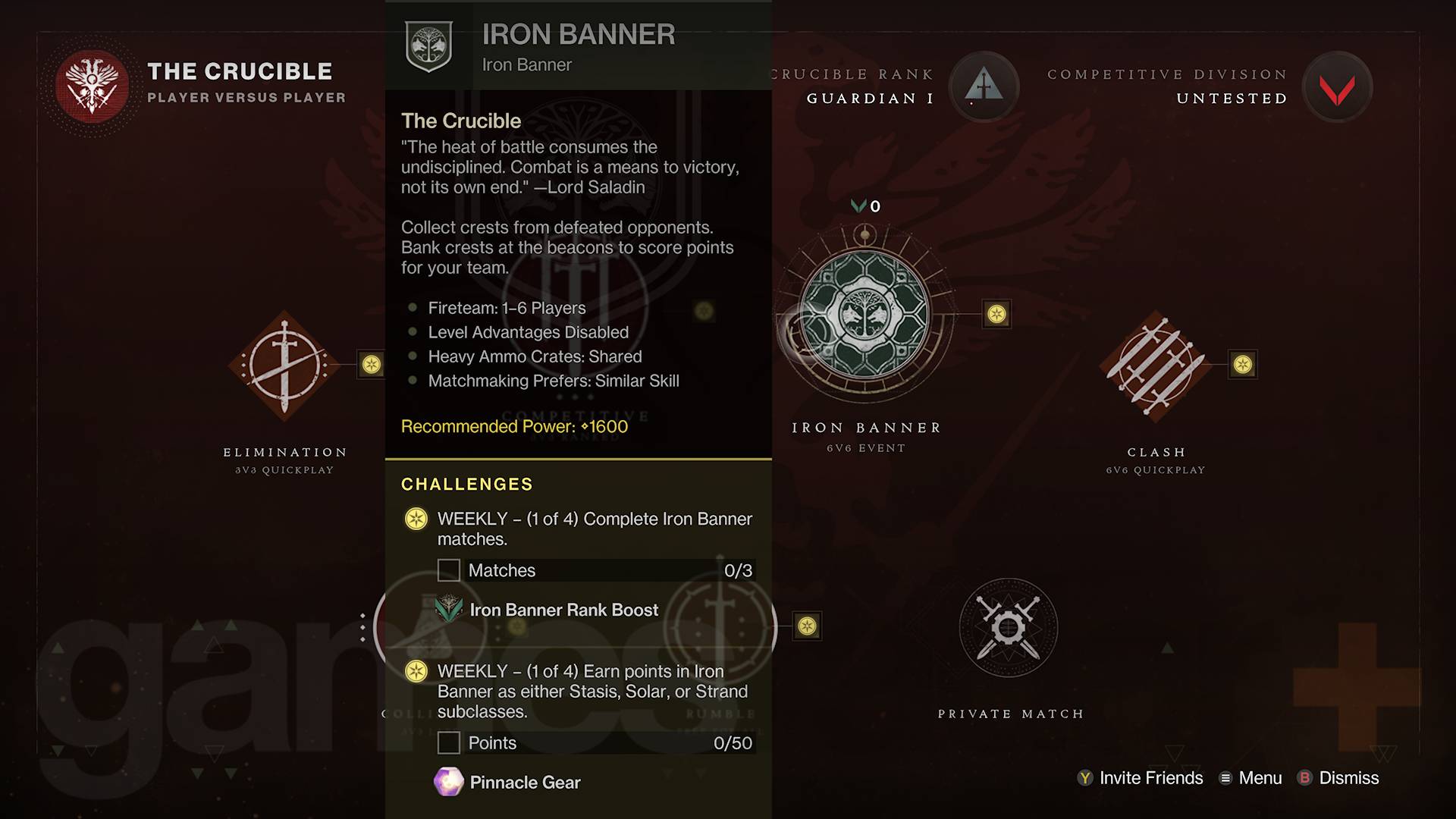 How to complete Destiny 2 Iron Banner daily challenges | GamesRadar+