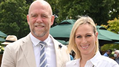 Mike and Zara Tindall at Wimbledon: LONDON, ENGLAND - JUNE 28: Mike Tindall and Zara Phillips attend Day Two of Wimbledon 2022 at the All England Lawn Tennis and Croquet Club on June 28, 2022 in London, England. 