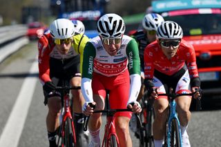 RHO ITALY MARCH 19 Mattia Bais of Italy and Team Polti VisitMalta competes in the breakaway during the 106th Milano Torino 2025 a 174km one day race from Rho to Torino Superga 670m on March 19 2025 in Turin Italy Photo by Dario BelingheriGetty Images