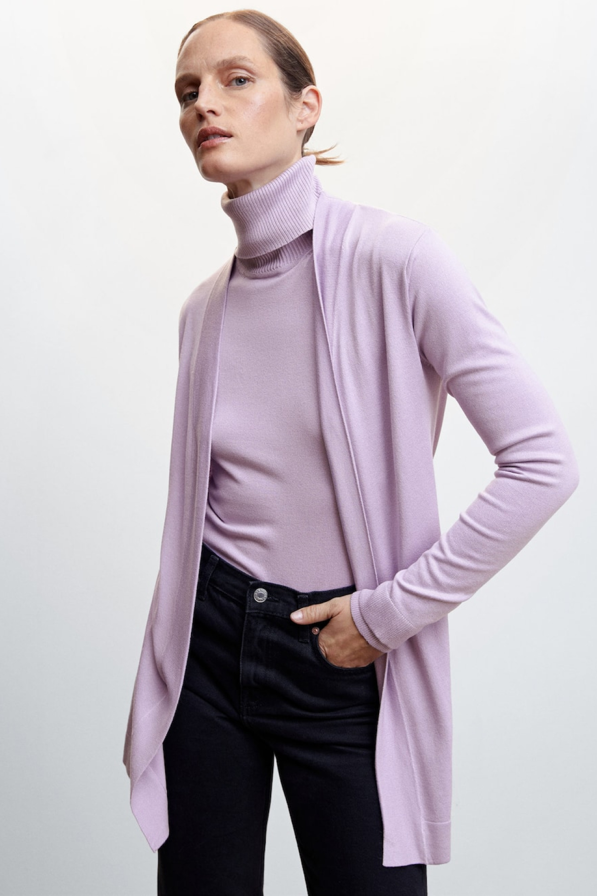 Mango Fine-Knit Cardigan