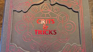 Crits & Tricks box with the logo in red, surrounded by dice symbols