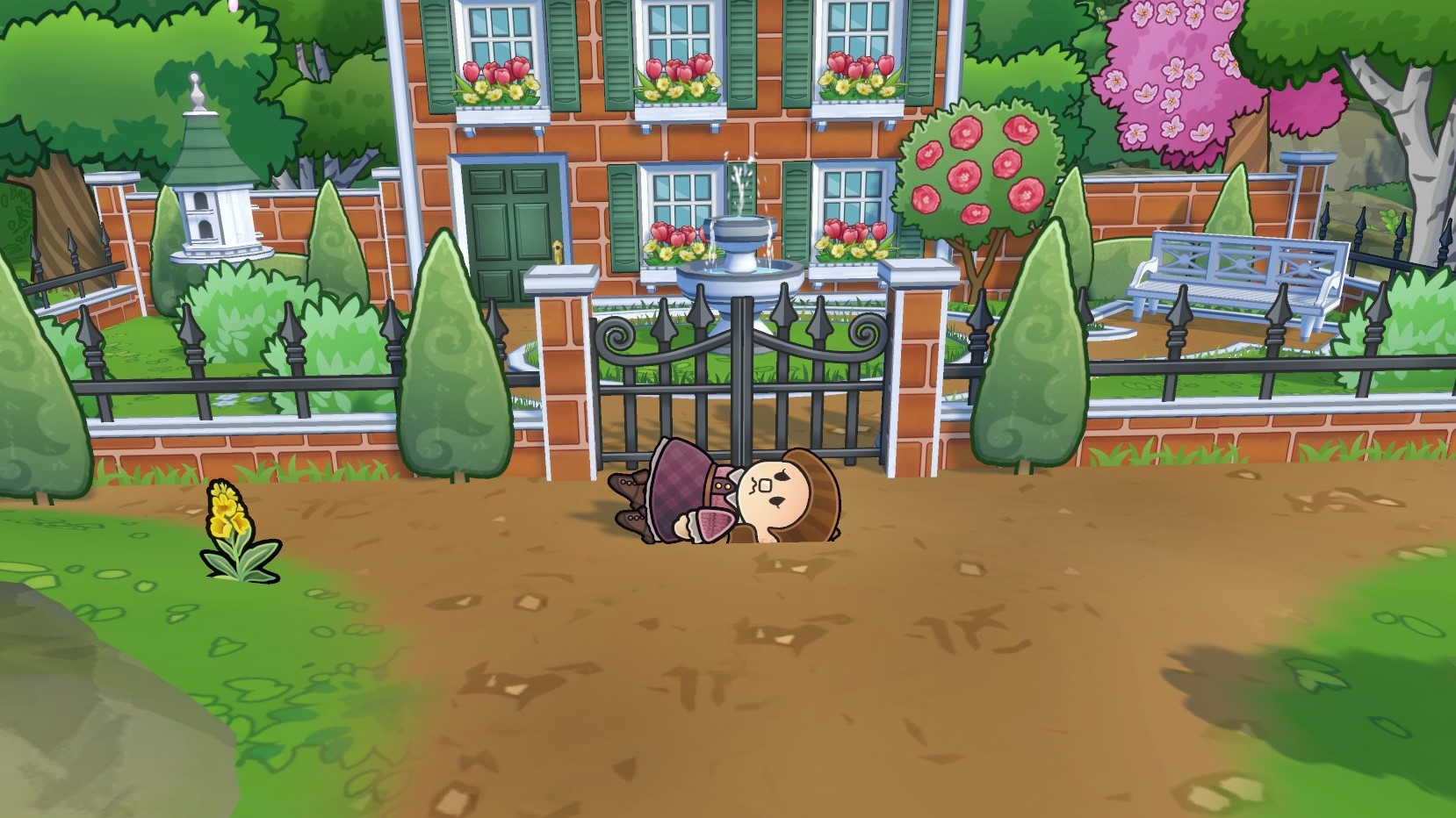 Echoes of the Plum Grove - a player lies dead outside the mayor's house
