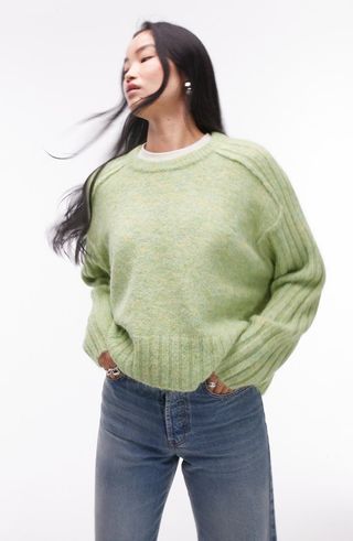 Rib Sleeve Sweater