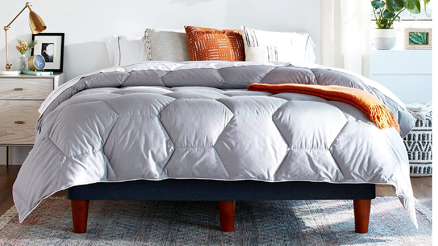 Utopia Bedding King/California King Size Comforter Set with 2 Pillow Shams  - Bedding Comforter Sets - Down Alternative Grey Comforter - Soft and