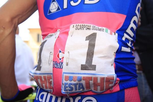 Michele Scarponi (Lampre - ISD) at the start of stage 7 of the Giro d'Italia