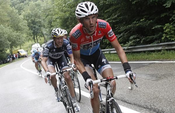 Frank Schleck (Saxo Bank) tries to pull himself and his brother back into contention.
