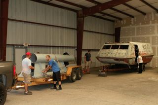 On July 12, 2012, the "Star Trek" Galileo shuttlecraft was moved from former owner Lynn Miller's house to a storage facility in Ohio.