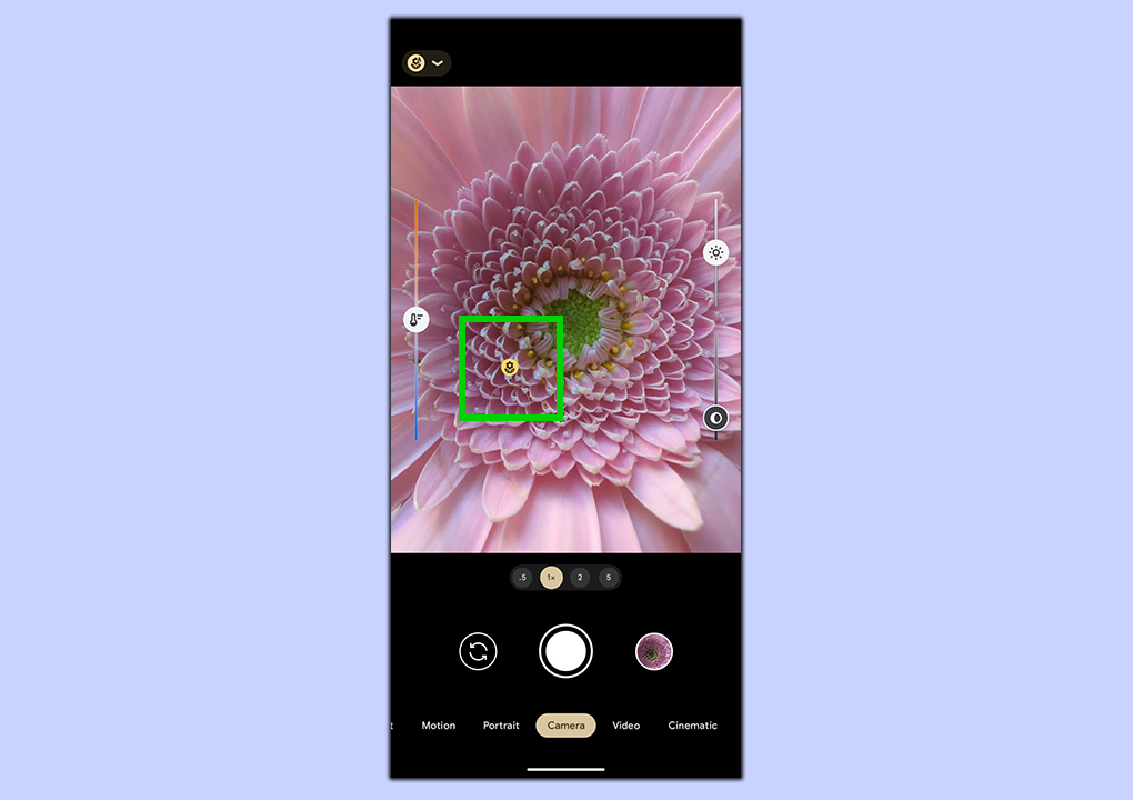 A screenshot showing how to use the Macro Mode on Pixel 7 Pro and Pixel 8 Pro devices