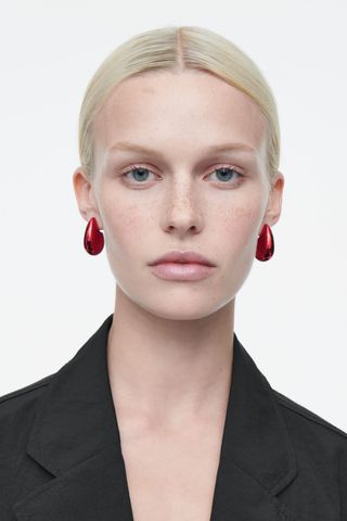 Oversized Chunky Droplet Earrings