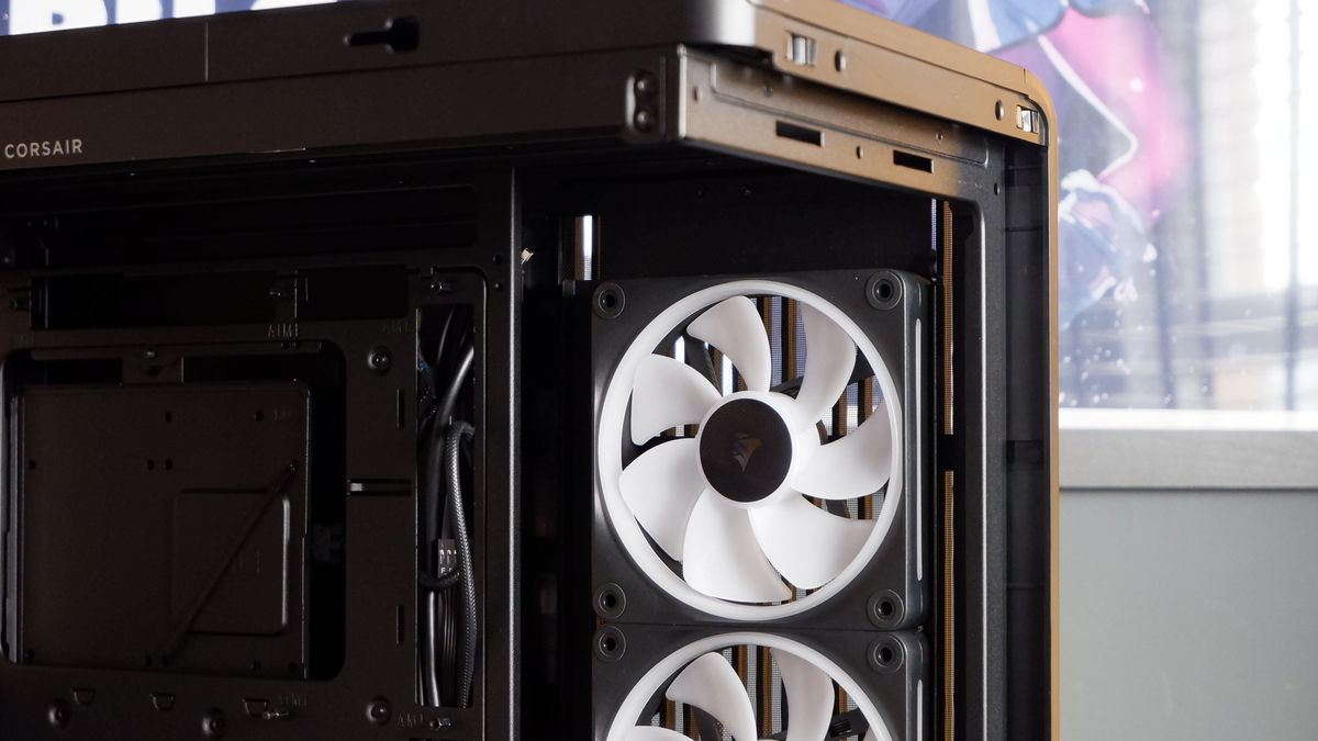 Corsair Frame 4500X ATX PC case throughout a PC build for testing.