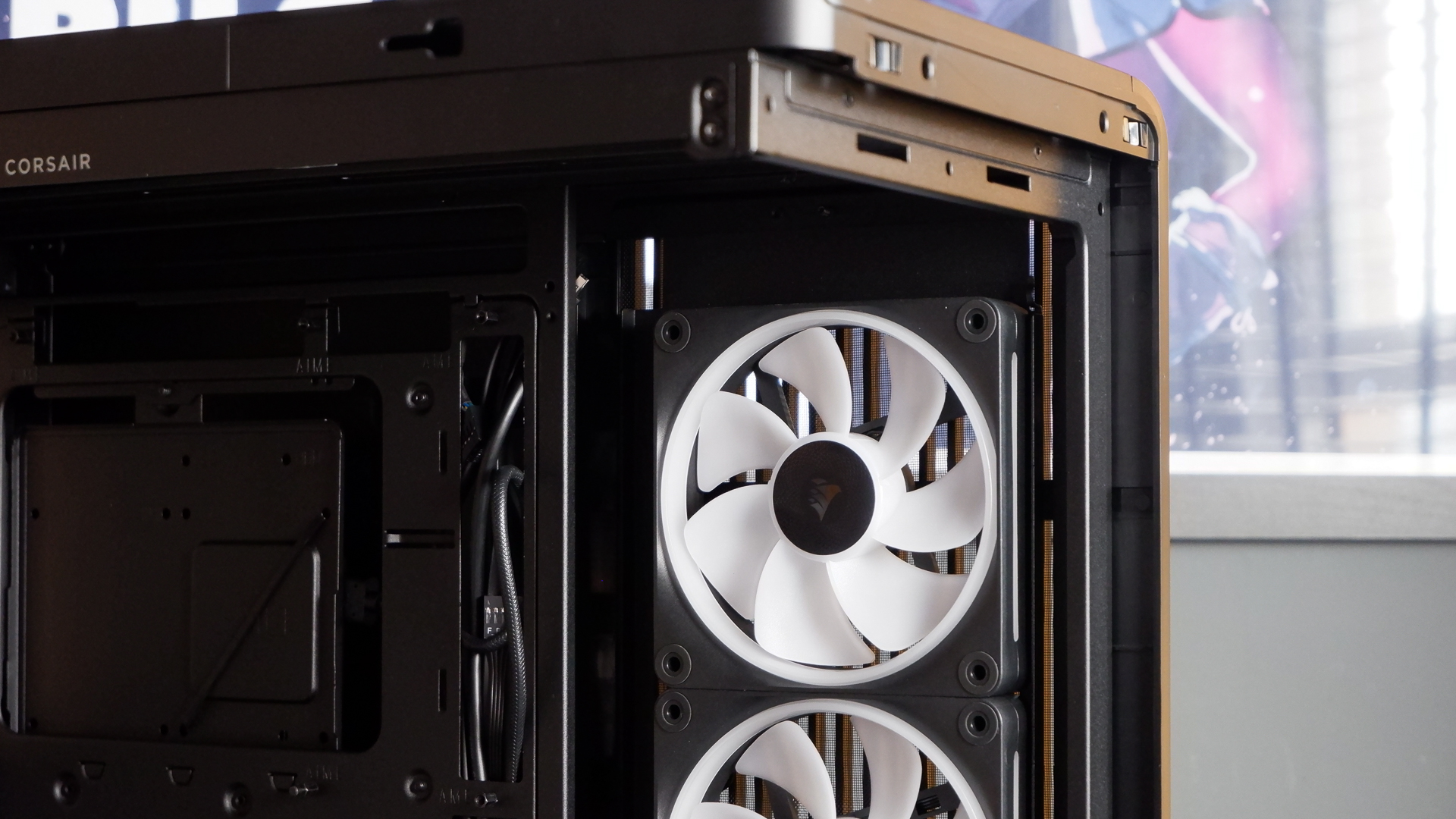 Corsair Frame 4500X ATX PC case throughout a PC build for testing.