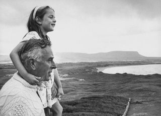 Lord Mountbatten with his granddaughter