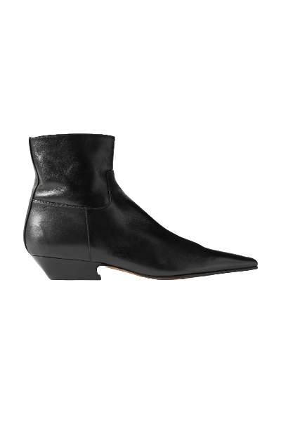KHAITE, Marfa Leather Ankle Boots